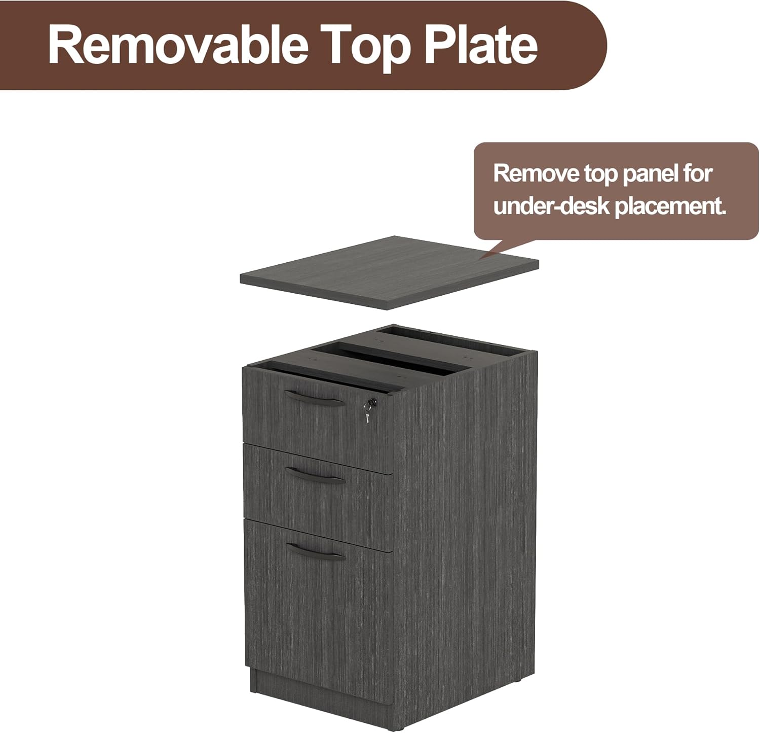 66.93" L Shaped Executive Standing Desk with Pre-Assembled Frame & Lockable Cabinets, Fixed Right-Facing Design, Dual-Motor Height Adjustable Sit-to-Stand Desk for Corporate & Home Office