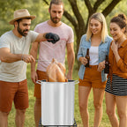 30 Qt Aluminium Stock Pot Kit – Turkey Fryer Pot With Lid, Lifting Hook, Stand & Thermometer – Large Deep Fryer For Frying, Seafood Boiling & Outdoor Cooking