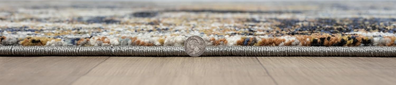 Keen Home Design Area Rugs - 12x15 Non-Shedding, Abstract Rugs for Kitchen, Living Room, Bedroom, Dining Room, Entryway - Size: 12' x 15', Multi