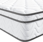 Vesgantti Twin XL Mattress 10 Inch, Fiberglass-Free | Cool Sleep Hybrid Mattress in a Box - Memory Foam & Pocket Springs, Ergonomic Design, Pressure Relief, Medium Firm Feel, 39"*80"*10"