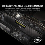 Corsair Vengeance LPX DDR4 RAM 16GB (2x8GB) 3200MHz CL16-18-18-36 1.35V Intel AMD Desktop Computer Memory - Black (CMK16GX4M2B3200C16)
