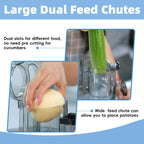 14-Cup French-Fry-Cutter Storage-Drawer Food-Processor - XL Bowl, Large Chute & Storage Drawer, Slicing & Shredding, Chopping & Mixing, For Cheese, Meat & Veggie Prep (Inox Silver)