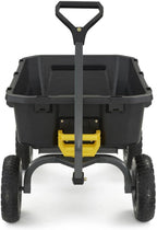 Gorilla Carts 7GCG-NF Heavy-Duty Poly Dump Garden Cart with No-Flat Tires  7 Cubic Feet  1200-Pound Capacity  Black  Amazon Exclusive