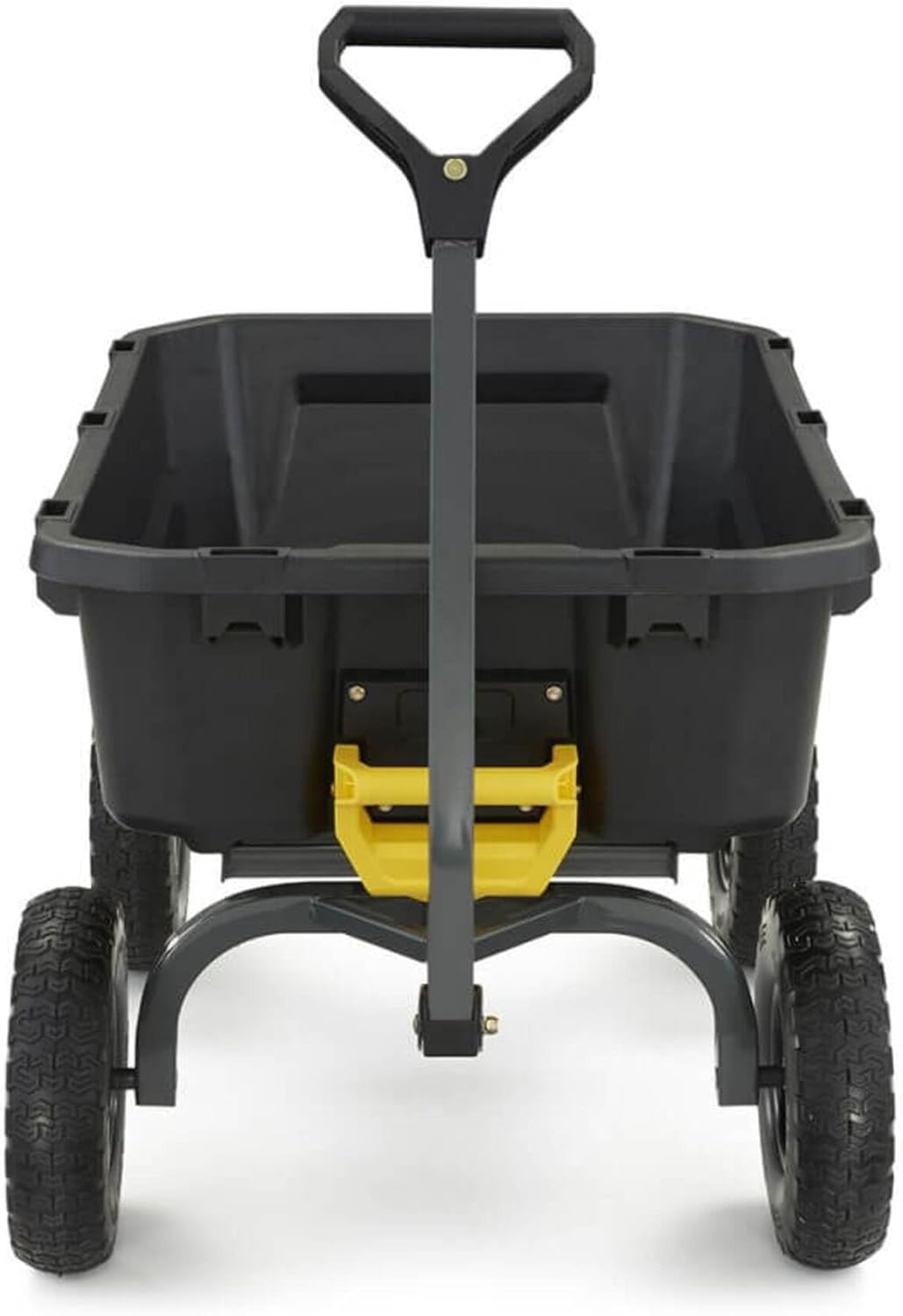 Gorilla Carts 7GCG-NF Heavy-Duty Poly Dump Garden Cart with No-Flat Tires  7 Cubic Feet  1200-Pound Capacity  Black  Amazon Exclusive