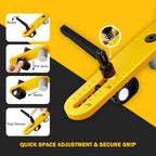Deck Board Straightener Tool - Heavy Duty Straightener Tool, Quick Install & Foldable Design to Correct Gaps & Misalignment in Seconds, Upgraded