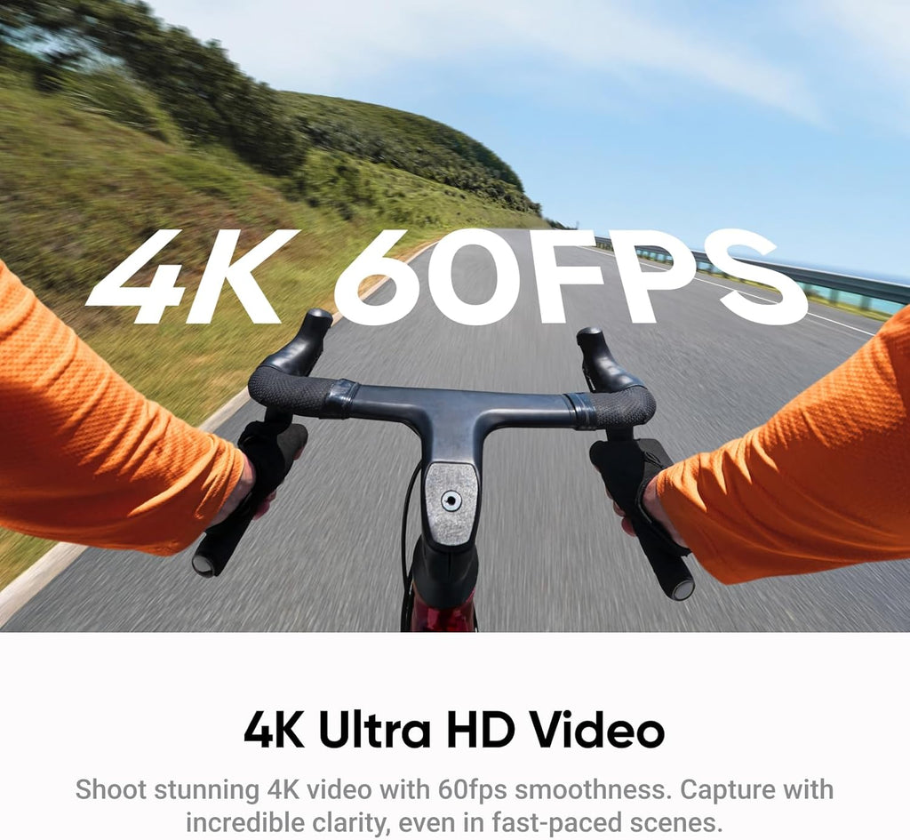Insta360 GO Ultra - Small 4K Vlogging Camera  Hands-Free  POV Cam  1/1.28" Sensor  53g Lightweight  156° FOV  200 Min Battery Life  Magnetic Wearable Action Camera for Sports  Vlog .Midnight Black