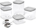 Caraway 13-Piece Glass Airtight Food Storage Containers with Lids – Non-Toxic, BPA-Free Kitchen Storage Containers – Stackable, Space-Saving Airtight Containers for Dry Goods and More - Gray