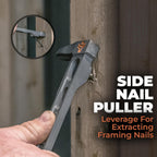 Wrango Tools 9.5" Titanium Nail Puller Cats Paw Pry Bar - 45% Lighter Than Steel - Side Nail Puller - 13mm Bolt Remover - Professional Contractor Grade - 5% Donated To Help Farmers