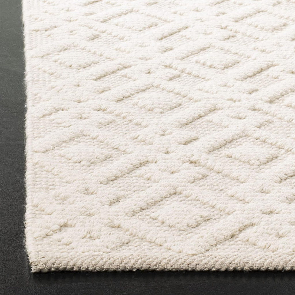 SAFAVIEH Vermont Collection X-Large Area Rug - 12' x 15', Ivory, Handmade Wool & Cotton, Ideal for High Traffic Areas in Living Room, Bedroom (VRM102A)