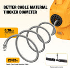 Cordless Drain Auger Compatible with De-walt 20V Battery, Auto-Feed Plumbing Drain Snake with 23.62FT Replaceable Cable, Drain Clog Cleaner Tool for Sink, Toilet, Bathtub, Sewer (Battery Not Included)