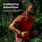 Amazfit T-Rex 3 Rugged/Military Smart Watch 48mm  GPS (with Privacy)  Offline Maps  Long Battery Life 328 Feet Water-Resistant  170 Fitness/Sport Modes  AI  Voice Control  for Android or iPhone  Black