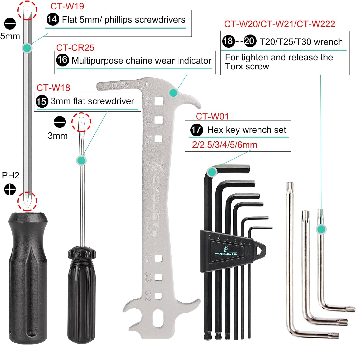27 Piece Bike Tool Kit - Bike Tools Maintenance Repair Kit - Mountain/Road Bike Bicycle Repair Tool Kit With Storage Case