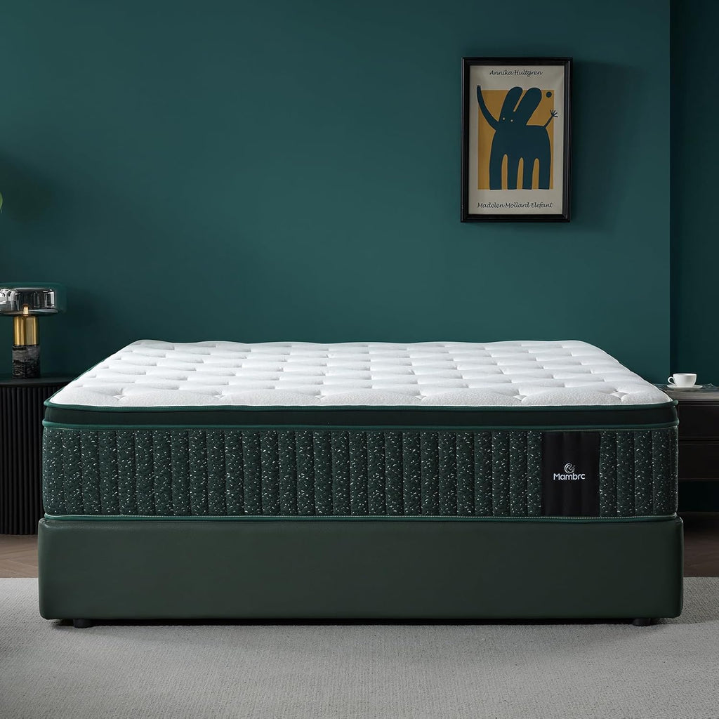 14 Inch Queen Hybrid Mattress – Medium Firm, Cooling Gel Memory Foam & Zoned Pocket Coils – Supportive Comfort, Motion Isolation & Pressure Relief