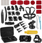 GoPro HERO13 Black - Waterproof Action Camera with 5.3K60 Video  27MP Photo  Bundle with Froggi Extreme Sport 47-pc Accessories Kit  64GB microSD Card (HERO13 Black)