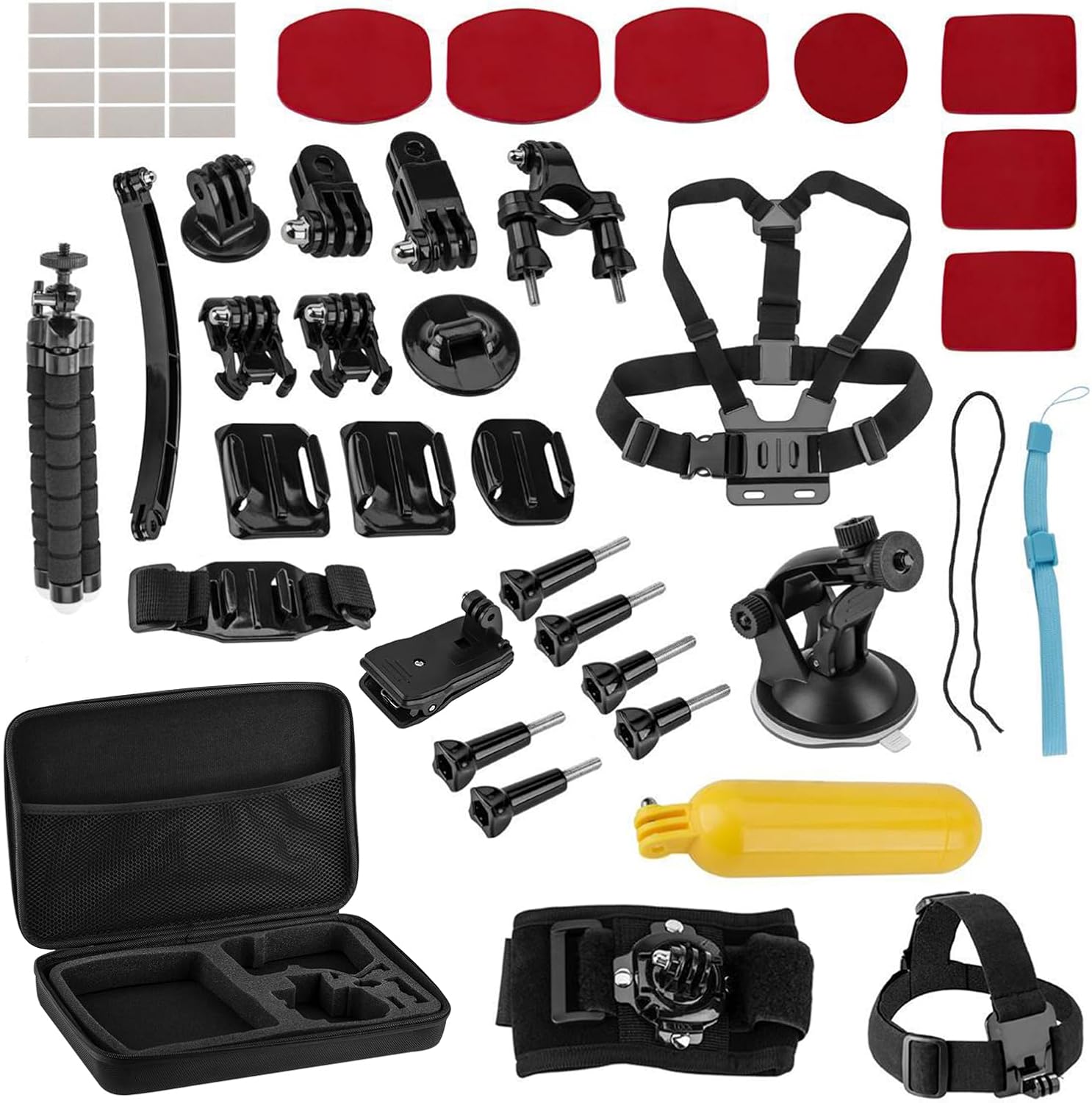 GoPro HERO13 Black - Waterproof Action Camera with 5.3K60 Video  27MP Photo  Bundle with Froggi Extreme Sport 47-pc Accessories Kit  64GB microSD Card (HERO13 Black)