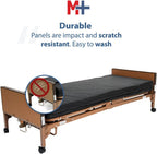 Fully Electric Hospital Bed Set, Foam Mattress, Half Rails