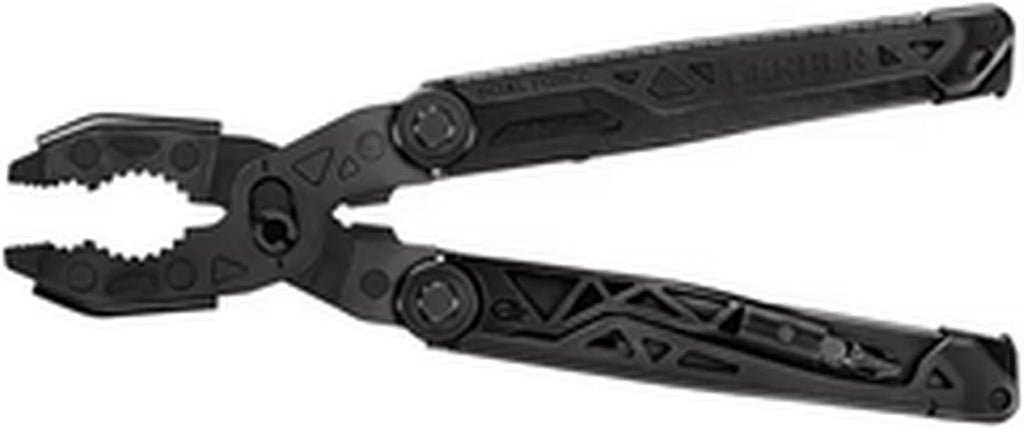 Gerber Gear Dual-Force Multitool - Heavy Duty, Center Axis Driver, Blunt Nose Pliers with Saw, Wire Cutters, Bit Storage, and More - Black