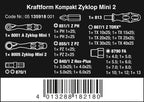 Wera - 5135918001 Kraftform Kompakt Zyklop Mini, Set of 27