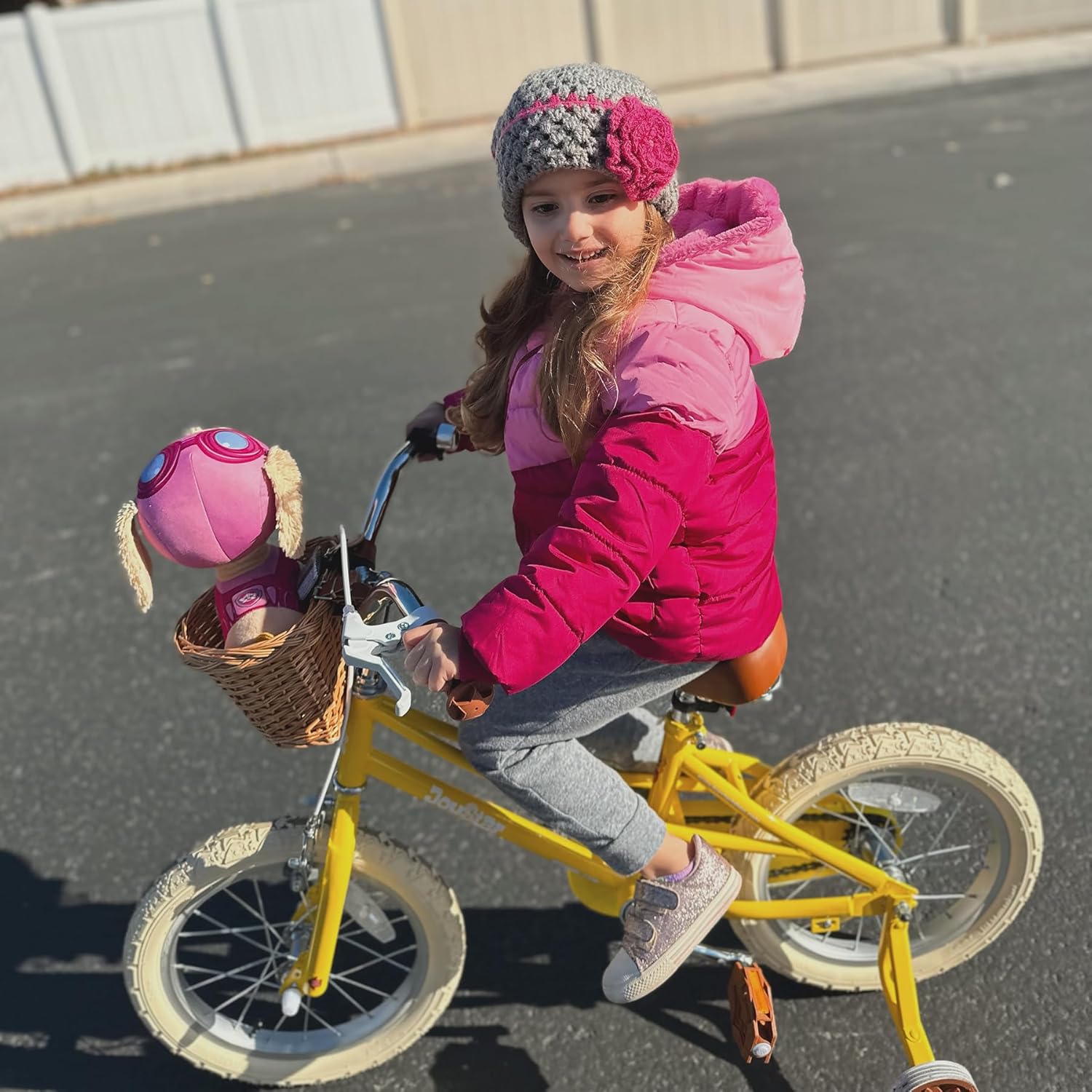 JOYSTAR Girls Bike for 2-12 Years Old Toddlers and Kids, 12" 14" 16" 18“ 20" Retro Style Kids Bike with Training Wheels, 18 20 Inch Children Bicycle with Kickstand