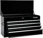 Workington Portable Metal Tool Chest with 6 Drawers, 24" 6-Drawer Tool Chest Cabinet with Ball Bearing Drawer Slides, Steel Tool Storage Box Organizer 4005 Black