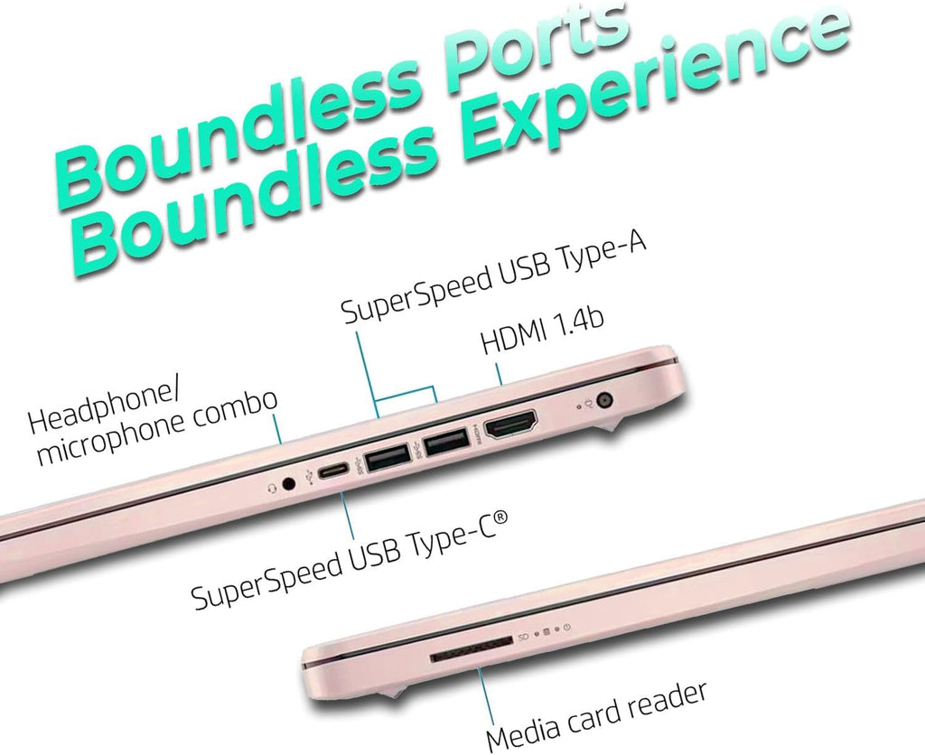 HP Latest Ultrabook Laptop with Copilot AI - 1.3TB Storage - 8GB RAM - Intel Core | Microsoft Office 365 Included  320GB SSD + 1TB Cloud Storage  Webcam  Windows 11 no Mouse | Essential Laptop