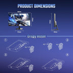 SANSUI 24 Inch Curved 160Hz Gaming Monitor,1500R Curved Gaming Monitor FHD 1080P Computer Monitor,MPRT 1ms Fast VA Display,Freesync,HDR,3000:1, HDMI2.0,DP1.4, VESA Support(ES-G24C1L HDMI Cable Incl.)