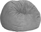 CordaRoy's Chenille Bean Bag-Convertible Bean Bag Chair-Machine-Washable Chenille Fabric Cover-for Basement,Living Room,Game Room,Dorm & More - Full Size - Charcoal | Made in The USA