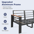 Aoxun Aluminum Patio Furniture Set 7 Seats  Oversized Outdoor Sectional with Washable Thick Cushions  Coffee Table and Waterproof Cover  Patio Conversation Sets for Porch  Balcony  Deck