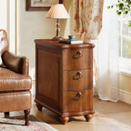 Tribesigns Wood End Table Set of 2, Fully Assembled Narrow Slim Side Table, No Assembly Required, Nightstand for Bedside, Small Spaces, Living Room, Bedroom, Walnut Brown