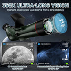 Smart Telescope  Professional Refractor Auto-focus Portable Digital Electronic Telescopes with 4K Astrophotography Camera  Internal And Externat Dual Screens Spotter for Adults and Beginners Astronomy