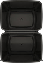 Rev-A-Shelf Steel Double Pullout Waste Container with Soft-Close, 35 Quart, Black - Sliding Garbage Bin System with Dual Trash Can for 18" Home Kitchen Base Cabinet, 53WC-1835SCDM-218
