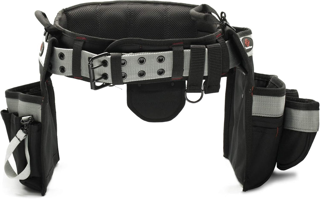 TradeGear Part#SZA Electrician's Belt & Bag Combo - Heavy Duty Electricians Tool Belt Designed for Comfort & Durability - Ideal for All Electricians Tools - Fits Sizes S - L (26"-40")