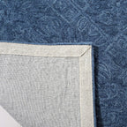 SAFAVIEH Area Rug 8x10 - Dip Dye Collection - Large - Navy Blue, Handmade Wool, Ideal for Living Room, Bedroom, Office, Dining Space (DDY151N)