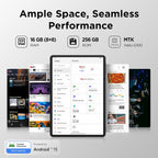 TCL NXTPAPER 11 Plus Android Tablet  11.5" 120Hz 2.2K Drawing Pad & Digital Notebook  Stylus & Flip Case Included  NXTPAPER 4.0 Display  AI Tools  8+8GB RAM  256GB Storage  8000mAh Battery  Onyx Black