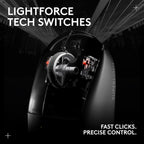 Logitech G PRO X Superlight 2 Wireless Gaming Mouse, 60g Pro-Grade with 5 Programmable Buttons, 44k DPI Sensor, 8kHz Report Rate, USB-C Charging for PC/Mac - Black