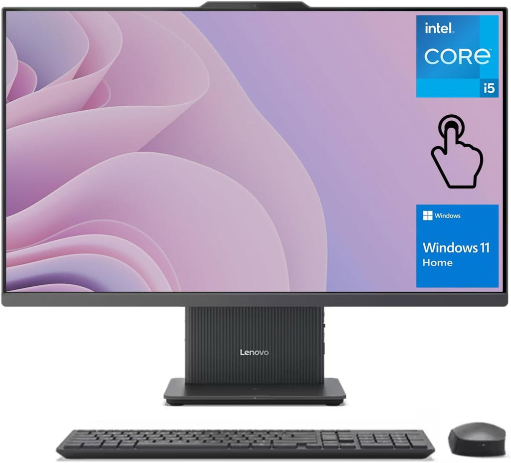 Lenovo 2024 IdeaCentre I All-in-One  27" FHD Touchscreen 100Hz  Intel Core i5-13420H  32GB DDR5 RAM  1TB SSD  Wireless Charging Base  Wireless KB & Mouse  Wi-Fi 6  Windows 11 Home  Grey