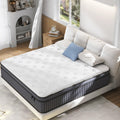 EEN EEN SLEEP 12 Inch Medium Firm King Size Mattress Upgraded King Hybrid Mattresses in A Box with Gel Memory Foam & Pocket Springs, Strong Edge Support,Pressure Relief,CertiPUR-US,365-Night Trial