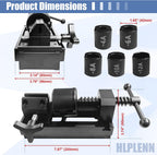 Fitting Installation Tool Kit for 4AN-12AN Hoses, Universal an Hose Assembly Tool & Fuel Line Fittings Removal Tool with 6 Dies (4,6,8,10,12AN) - Works with CPE & All Brands Fuel Lines