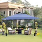 PHI VILLA 13x13 Pop Up Canopy Tent Instant Outdoor Canopy Easy One Push Tent Canopy with Wheeled Carry Bag, Straight Legs 169 Square Feet of Shade, Grey