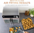 Ninja | French Door Premier | Air Fryer, Convection Oven, Toaster | 5-qt Air Fry Basket, Sheet Pan, Wire Rack, Broil Rack | PFAS-free Cooking Surface, Dishwasher-safe Accessories | FO101 (NEW)