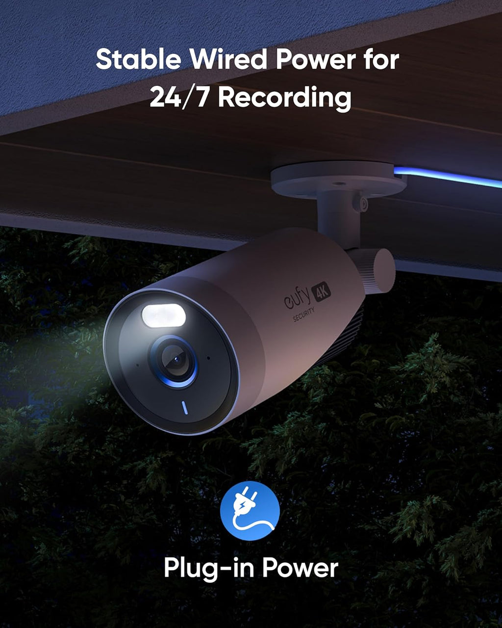 eufy Security eufyCam E330 (Professional) -Cam Kit  4K Outdoor Security Camera System  24/7 Recording  Plug-in  Wi-Fi NVR  Face Recognition AI  10CH  Local Storage (Renewed)