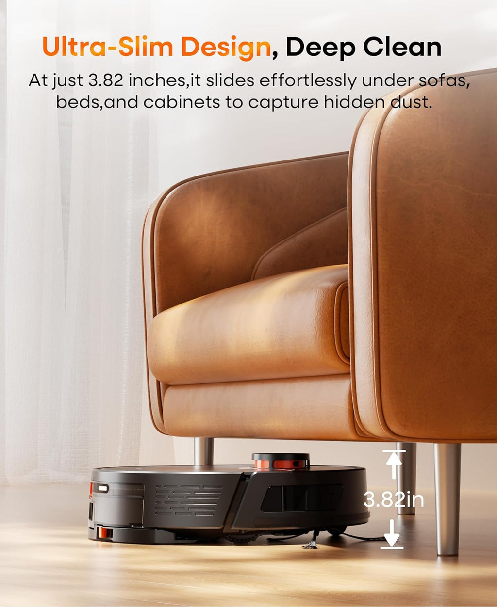 Robot Vacuum and Mop Combo with Self-Emptying, Robotic Vacuum Cleaner 7000Pa & LiDAR Navigation, 180 Mins,90 Days Capacity, Home Mapping, for Pet Hair/Hard Floors/Carpets, App/Alexa Control