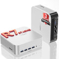GEEKOM Mini PCUltimate Performance Edition A8 Max with AMD Ryzen 7 8745HS(Beats 7735hs) 16GB DDR5|1TB SSD(Expandable Not LPDDR) Dual LAN Mini Computer Radeon 780M Mini PC Windows 11 Pro/USB4/8K