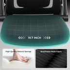 Office Chair,Ergonomic Office Desk Chair with 2D Adjustable Lumbar Support,3D Headrest,2D Arms,330LBS High Back Mesh Computer Home Office Chairs Rolling Tilting Swivel Executive Chairs Black