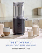 Nama M1 Plant Milk Maker – Homemade Oat, Seed, & Nut Milk Maker Machine – Smooth, Creamy Texture Barista Quality Milk in Minutes – Blends & Strains in One Container – Easy to Clean