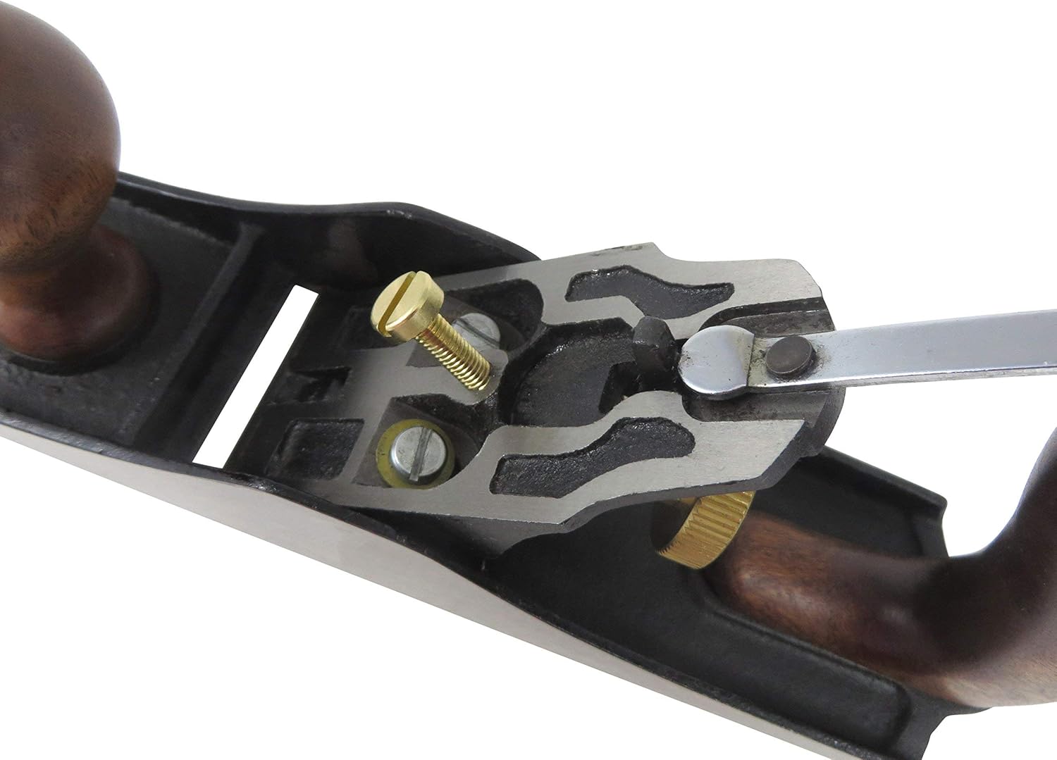 Taytools 469614 Smoothing Bench Hand Plane #4, 9-3/4 Inch Sole, Ductile Cast Body, Lapped Sides and Bottom, Blade RHC 55-60, Sapele Handle and Tote