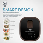 Aroma Housewares Professional 12-Cups (Cooked) / 3Qt. 360° Induction Rice Cooker & Multicooker (ARC-7606B), Black, 12 Cup