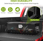 AUTOSAVER88 30 Inch Truck Bed Tool Box, Heavy Duty Aluminum Diamond Plate Tool Box Chest, Waterproof Chest Storage Box with Sliding Shelf and Lock for Trucks, Trailers, RVs, Warehouses