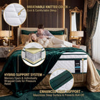 LIKIMIO 12 Inch Queen Size Mattress, 2-in-1 Hybrid Mattress w/Memory Foam & Pocket Springs in A Box, Oeko-TEX & CertiPUR-US Certified, Made in USA