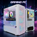 STGAubron Gaming PC Desktop Computer  AMD Ryzen 3 3200G 3.6 GHz  Radeon RX 580 8G  16G DDR4  1T SSD  WiFi 6  BT 5.0  RGB Fan x 4  Windows 11 Home